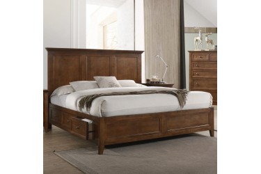 Queen Panel starage Bed Set HB/FB/RS