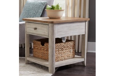 End Table with Basket