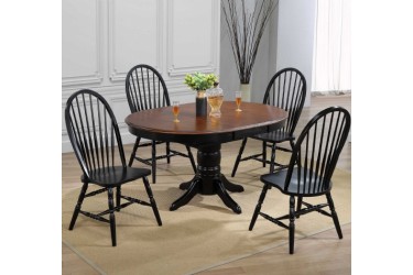 5pc Dinette Set- High Ped. Base Lam. Top W/ 4Chairs