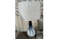 Blue and White Glass Table Lamp