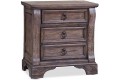 Heirloom Collection 3-Drawer Nightstand