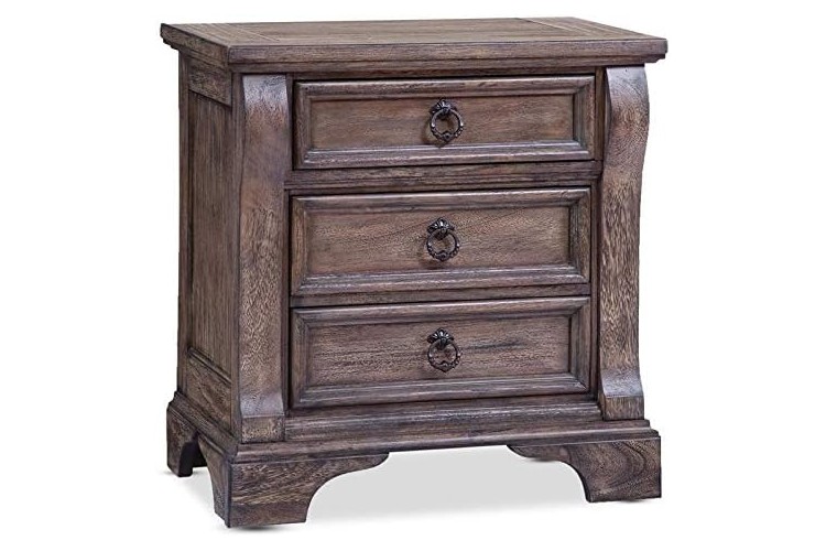 Heirloom Collection 3-Drawer Nightstand