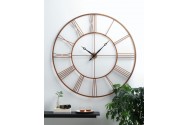 Oversized Copper Finish Roman Numberal Wall Clock