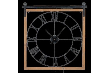 Square Clock W/Pulley