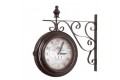 Double Sided Iron Wall Clock