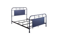 Twin Metal Bed - Navy