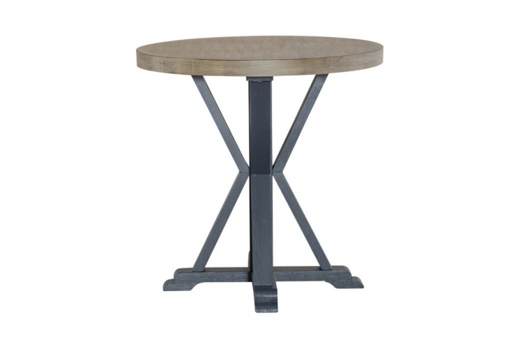 Round End Table - Navy