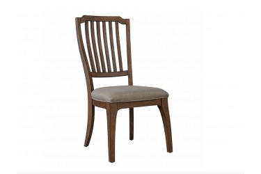Arlington House Spindle-Back Side Chair w/ Upholstered Seat