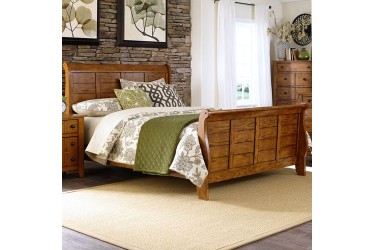 King Sleigh Bed w/ Side Rails