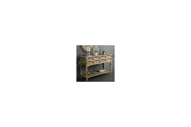 Console Table w/ 8 Drawers