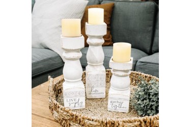 3-pc Love Candle Holder Set