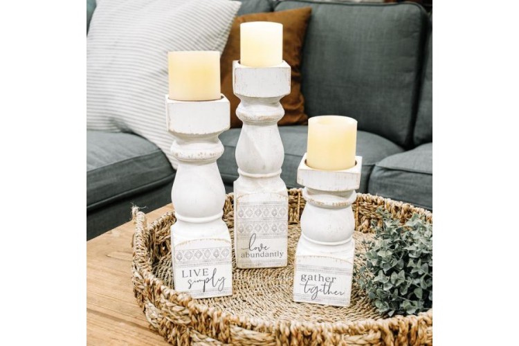3-pc Love Candle Holder Set