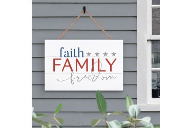 Faith Family Freedom Outdoor Sign