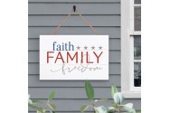 Faith Family Freedom Outdoor Sign