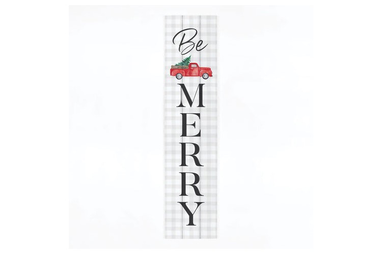 Be Merry Outside Sign